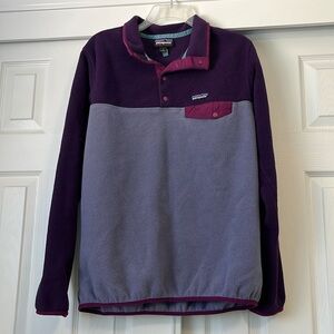 Purple Patagonia sweatshirt